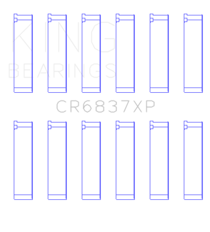 King XP Series Connecting Rod Bearing Set - Honda / Acura J30/J35 1997-2018 (Set of 6)