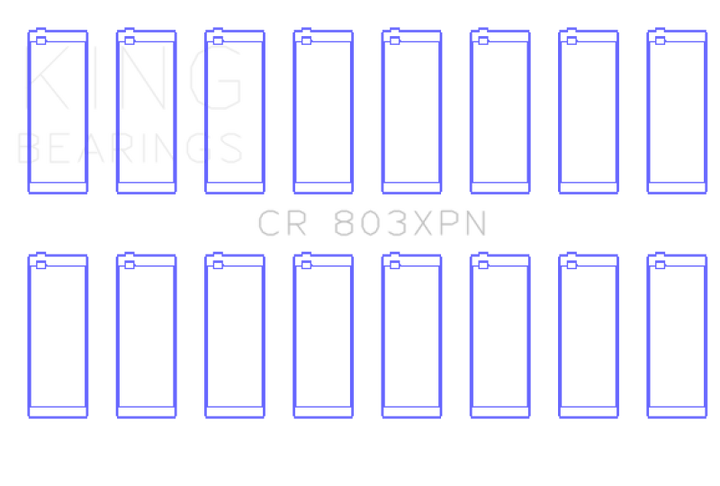 King XP Series Rod Bearing Set - 55-67 Ford 265/283/302/327 V8 Performance