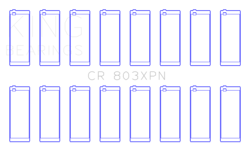 King XP Series Rod Bearing Set - 55-67 Ford 265/283/302/327 V8 Performance