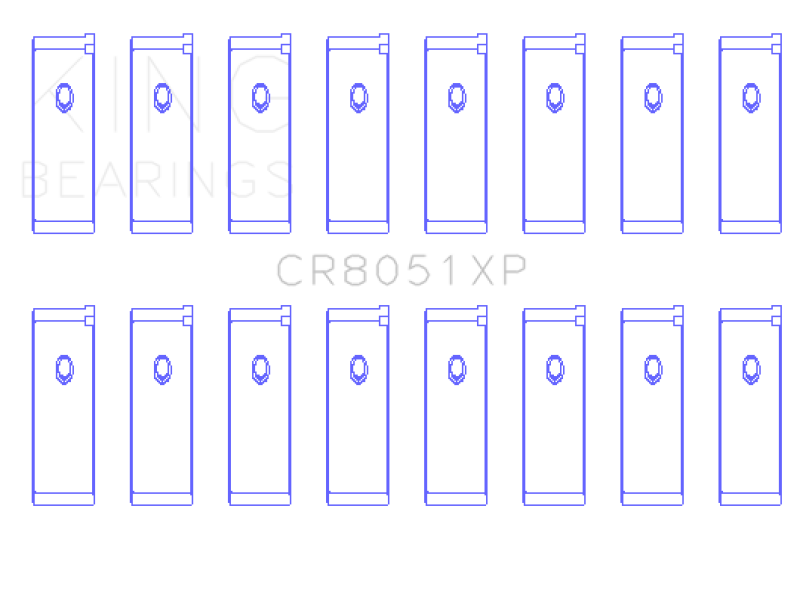King XP Series Rod Bearing Set - Nissan / Infiniti VK56DE/VK56VD/VK45DE 2002-2024 - Performance
