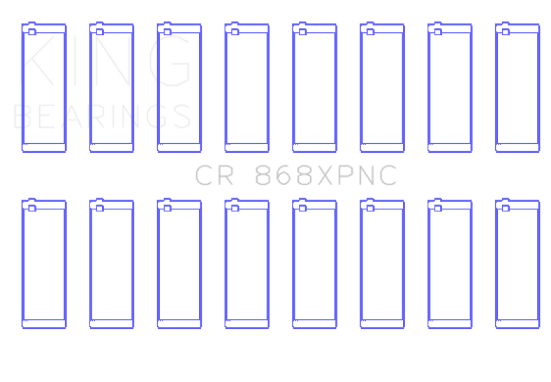 King XP Series Rod Bearing Set - Ford 4.6L/5.4L V8 SOHC 1991-2019 (Size STDX) - Performance Coated, view 2