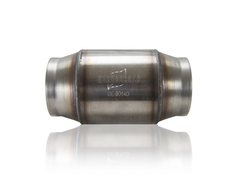 Kooks 2.5in 400-Cell High-Flow Catalytic Converter - 7.5in Body, GREEN