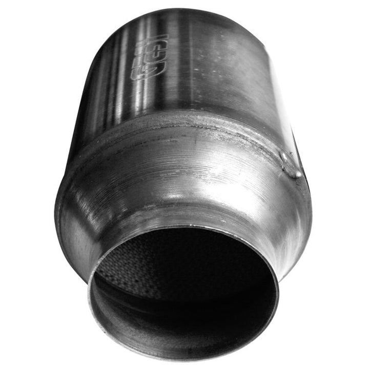Kooks 2.5in 400-Cell High-Flow Catalytic Converter - 7.5in Body, GREEN, view 3