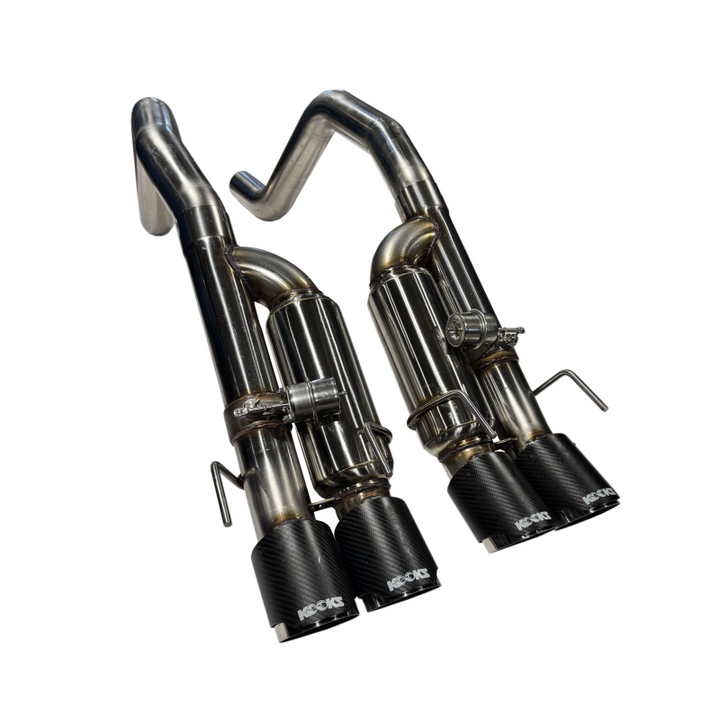Kooks 3in Valved Axle-Back Exhaust - Chevrolet Corvette C6 Z06 ZR1 2006-2013 - SS Tips, view 6
