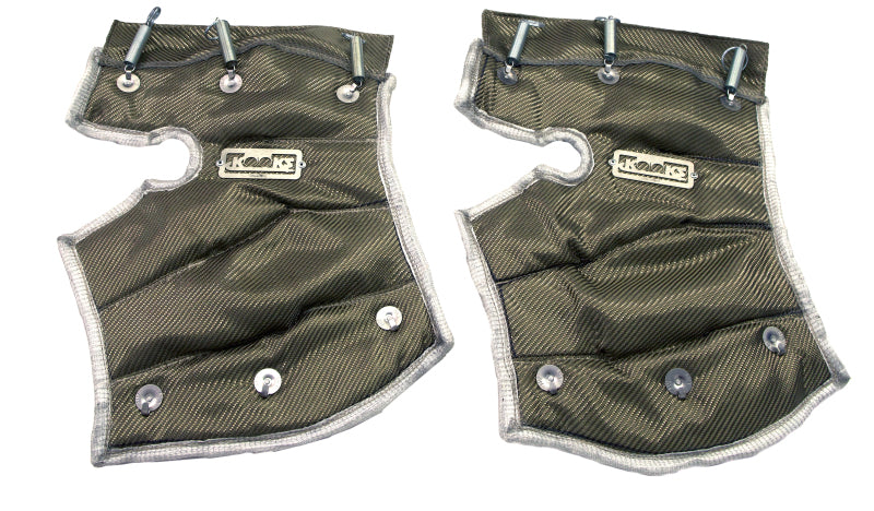 Kooks Heat Shield Blankets - Chevy Corvette C8 6.2L Ultra-Green Connect Pipes 2020-2025 - Pair