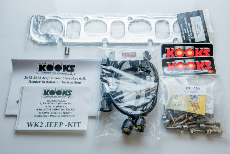 Kooks Longtube Headers & Green Catted Connection - Jeep Grand Cherokee / Dodge Durango SRT 6.4L 2012-2023 (1-7/8 x 3), view 4