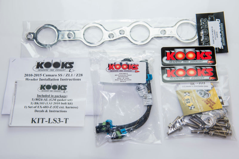 Kooks LT Headers & Green Catted Connection - Chevy Camaro SS LS3/L99 2010-2015 6.2L (1-7/8 x 3), view 3