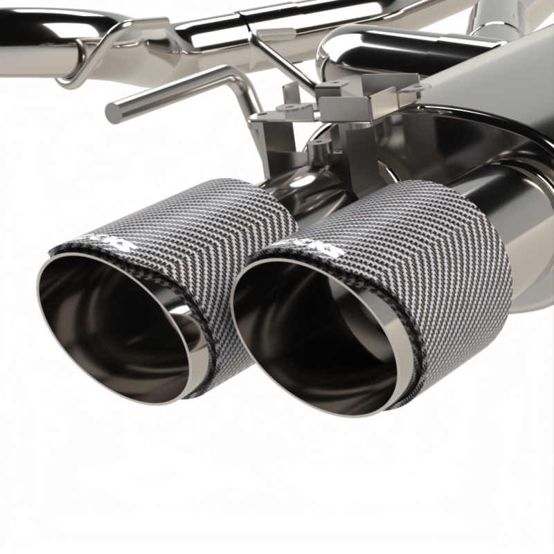 Kooks Valved Cat-Back Exhaust - Ford Mustang 2018-2025 - Carbon Tips, view 4