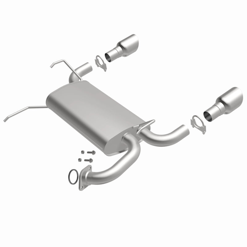 BRExhaust Direct-Fit Rear Muffler Kit - Infiniti FX35 FX45 3.5L 4.5L 2003-2008, 360 degree view