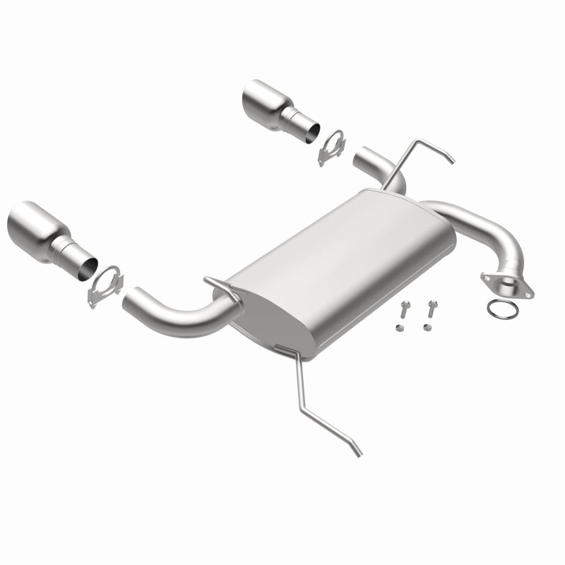 BRExhaust Direct-Fit Rear Muffler Kit - Infiniti FX35 FX45 3.5L 4.5L 2003-2008, 360 degree view