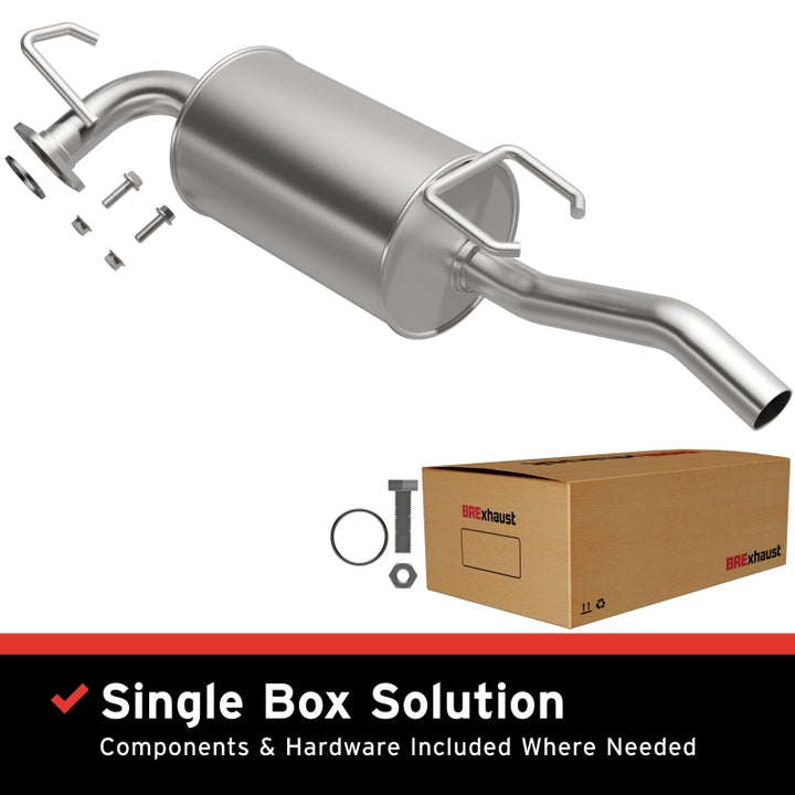 BRExhaust Direct-Fit Rear Muffler Kit - Toyota Corolla / Geo Prizm 1.6L 1.8L 1993-1997