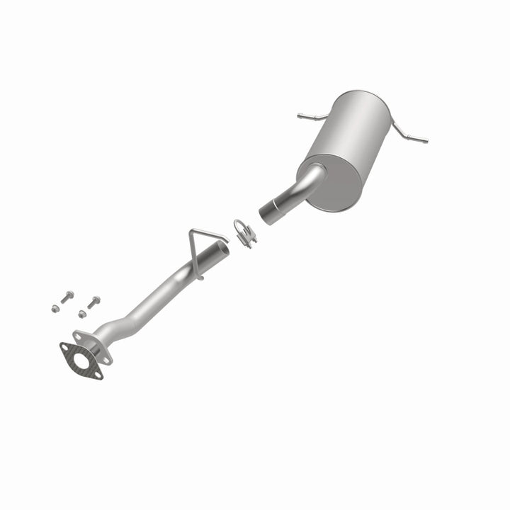 BRExhaust Direct-Fit Rear Muffler Kit - Subaru Forester / Impreza WRX / Saab 9-2X 2004-2008, 360 degree view