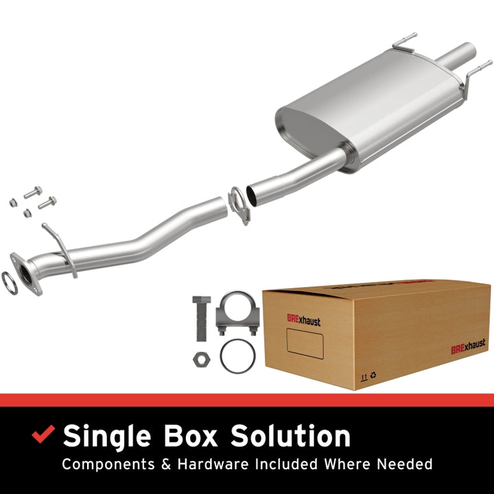 BRExhaust Direct-Fit Rear Muffler Kit - Honda Accord 2.2L 1990-1993 EX