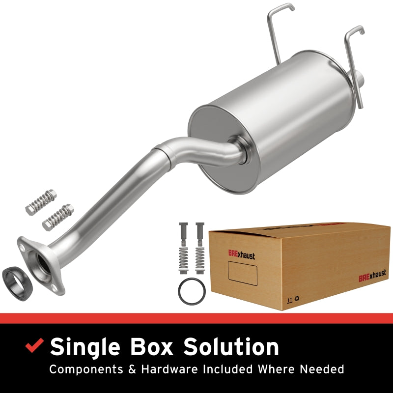 BRExhaust Direct-Fit Rear Muffler Kit - Honda Civic del Sol 1.5L 1993-1995