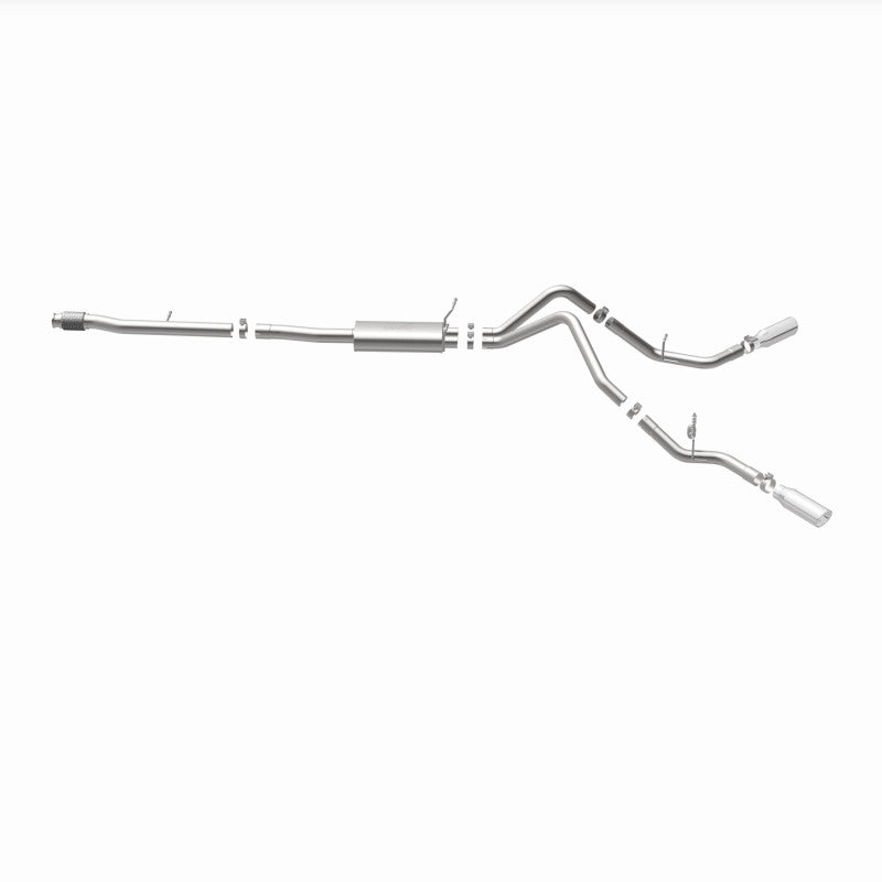 MagnaFlow Cat-Back Exhaust - Chevrolet Silverado / GMC Sierra 1500 5.3L V8 2014-2019 - Crew Cab / Extended Cab - Dual Split Behind Rear Tires Exit, view 10