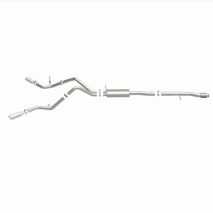 MagnaFlow Cat-Back Exhaust - Chevrolet Silverado / GMC Sierra 1500 5.3L V8 2014-2019 - Crew Cab / Extended Cab - Dual Split Behind Rear Tires Exit, view 11