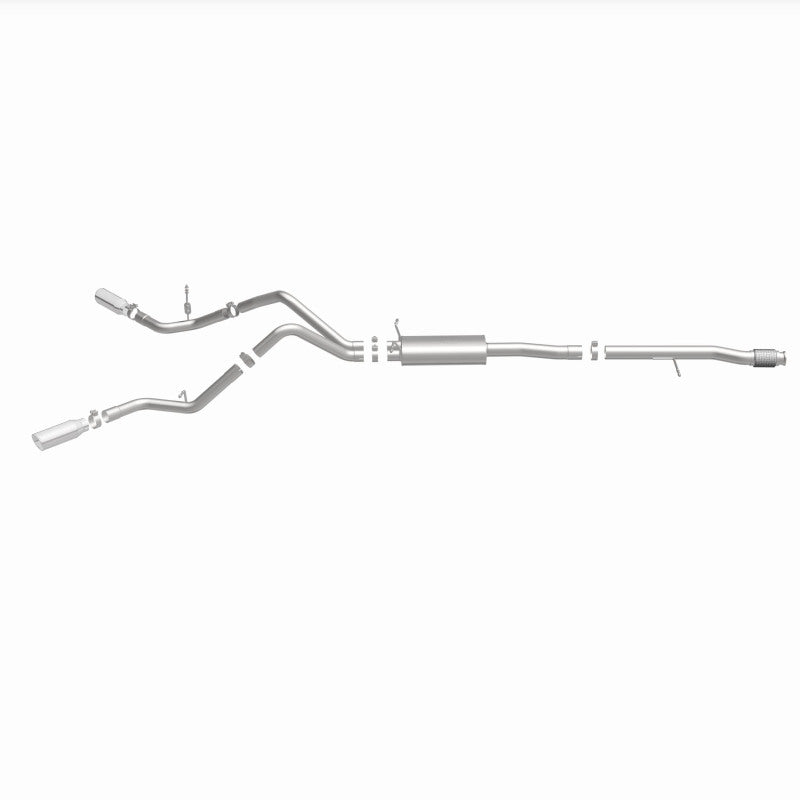 MagnaFlow Cat-Back Exhaust - Chevrolet Silverado / GMC Sierra 1500 5.3L V8 2014-2019 - Crew Cab / Extended Cab - Dual Split Behind Rear Tires Exit, view 11