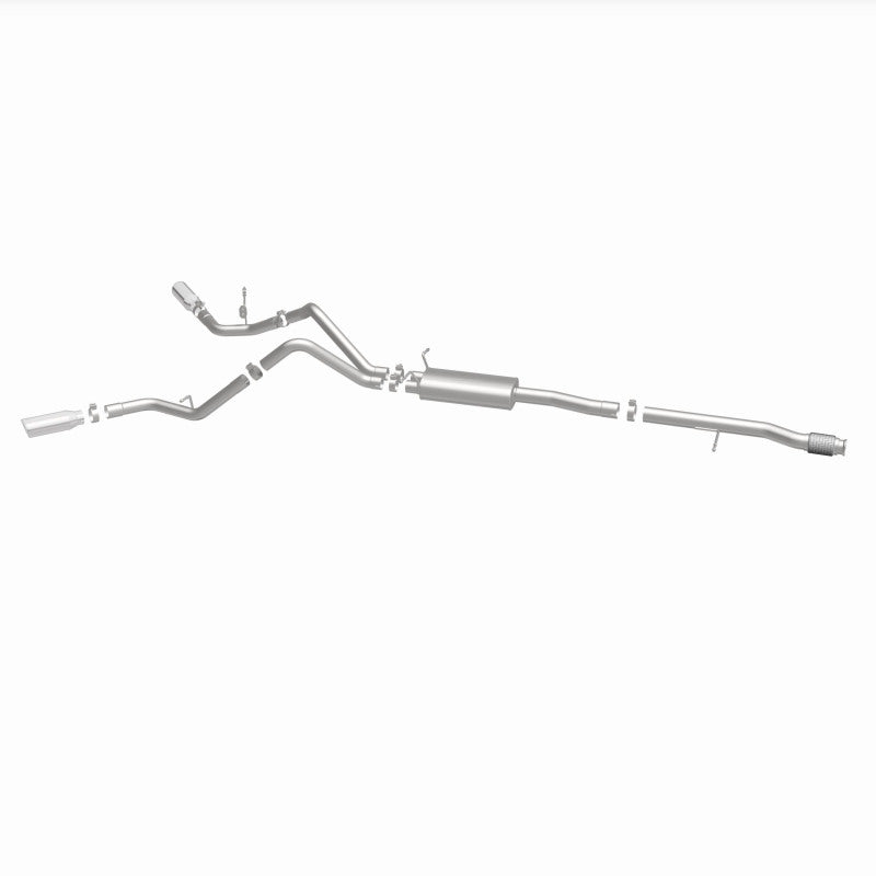 MagnaFlow Cat-Back Exhaust - Chevrolet Silverado / GMC Sierra 1500 5.3L V8 2014-2019 - Crew Cab / Extended Cab - Dual Split Behind Rear Tires Exit, view 25
