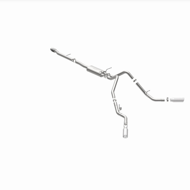 MagnaFlow Cat-Back Exhaust - Chevrolet Silverado / GMC Sierra 1500 5.3L V8 2014-2019 - Crew Cab / Extended Cab - Dual Split Behind Rear Tires Exit, view 6