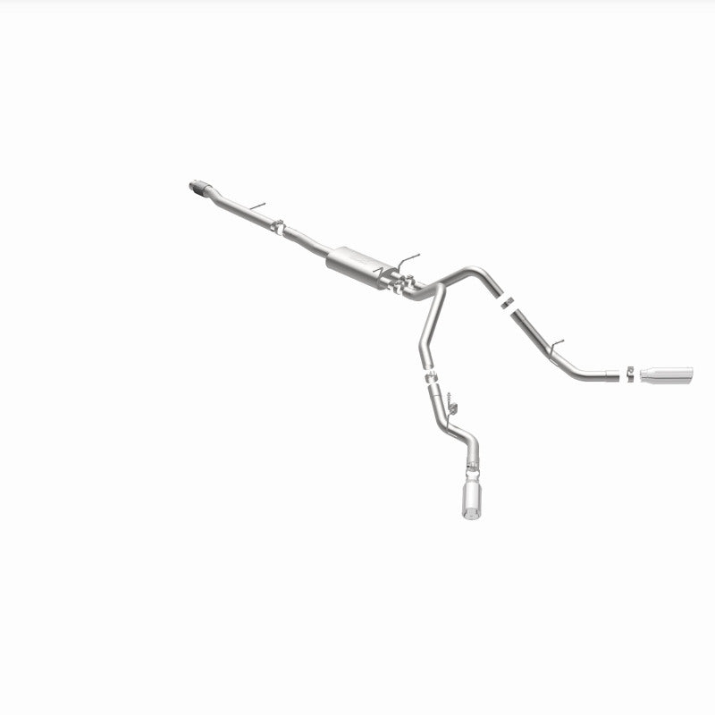 MagnaFlow Cat-Back Exhaust - Chevrolet Silverado / GMC Sierra 1500 5.3L V8 2014-2019 - Crew Cab / Extended Cab - Dual Split Behind Rear Tires Exit, view 6