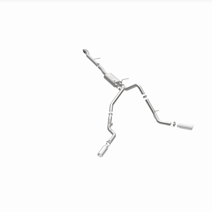 MagnaFlow Cat-Back Exhaust - Chevrolet Silverado / GMC Sierra 1500 5.3L V8 2014-2019 - Crew Cab / Extended Cab - Dual Split Behind Rear Tires Exit, view 8