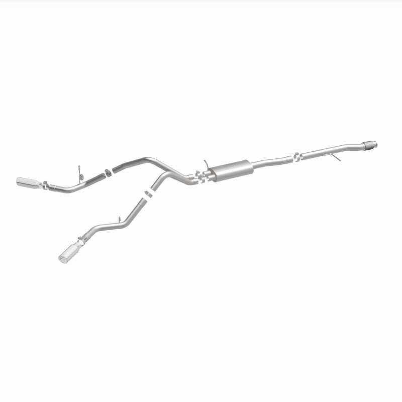MagnaFlow Cat-Back Exhaust - Chevrolet Silverado / GMC Sierra 1500 5.3L V8 2014-2019 - Crew Cab / Extended Cab - Dual Split Behind Rear Tires Exit, view 9
