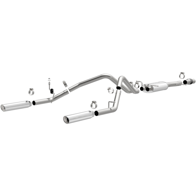 MagnaFlow Cat-Back Exhaust - Chevrolet Silverado / GMC Sierra 1500 5.3L V8 2014-2018 - Standard Cab - Dual Split Rear Exit