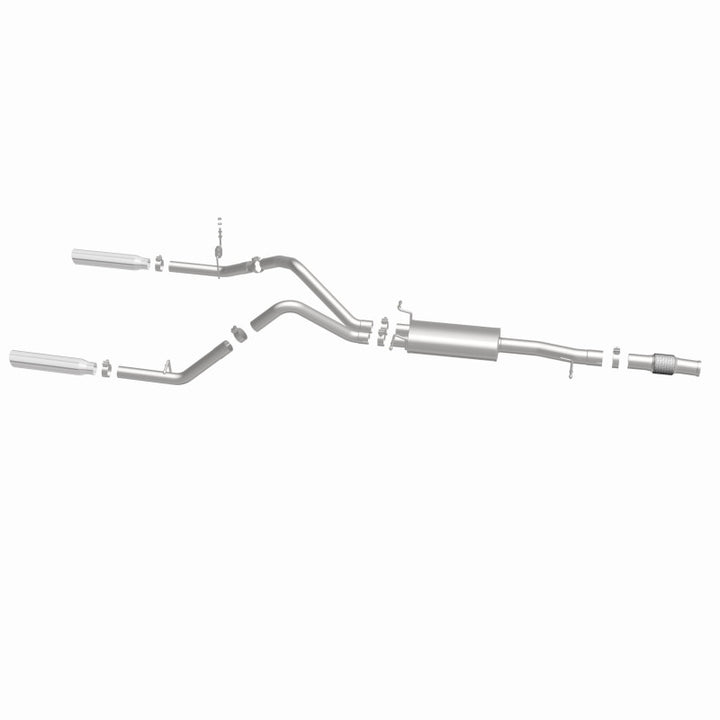 MagnaFlow Cat-Back Exhaust - Chevrolet Silverado / GMC Sierra 1500 5.3L V8 2014-2018 - Standard Cab - Dual Split Rear Exit, view 15