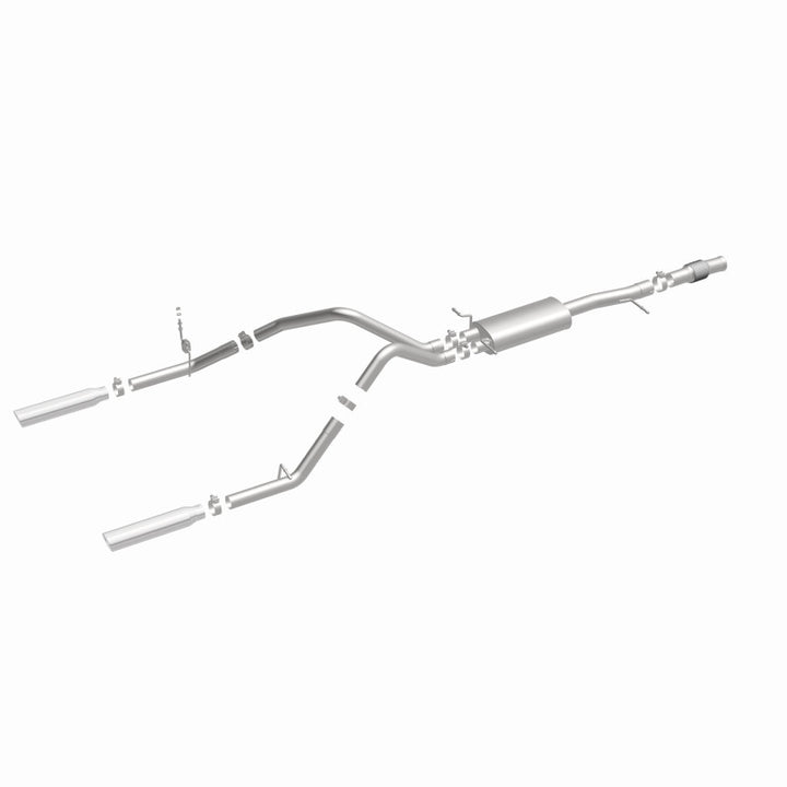 MagnaFlow Cat-Back Exhaust - Chevrolet Silverado / GMC Sierra 1500 5.3L V8 2014-2018 - Standard Cab - Dual Split Rear Exit, view 17