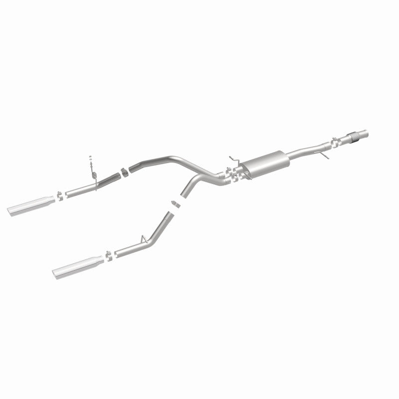 MagnaFlow Cat-Back Exhaust - Chevrolet Silverado / GMC Sierra 1500 5.3L V8 2014-2018 - Standard Cab - Dual Split Rear Exit, view 17