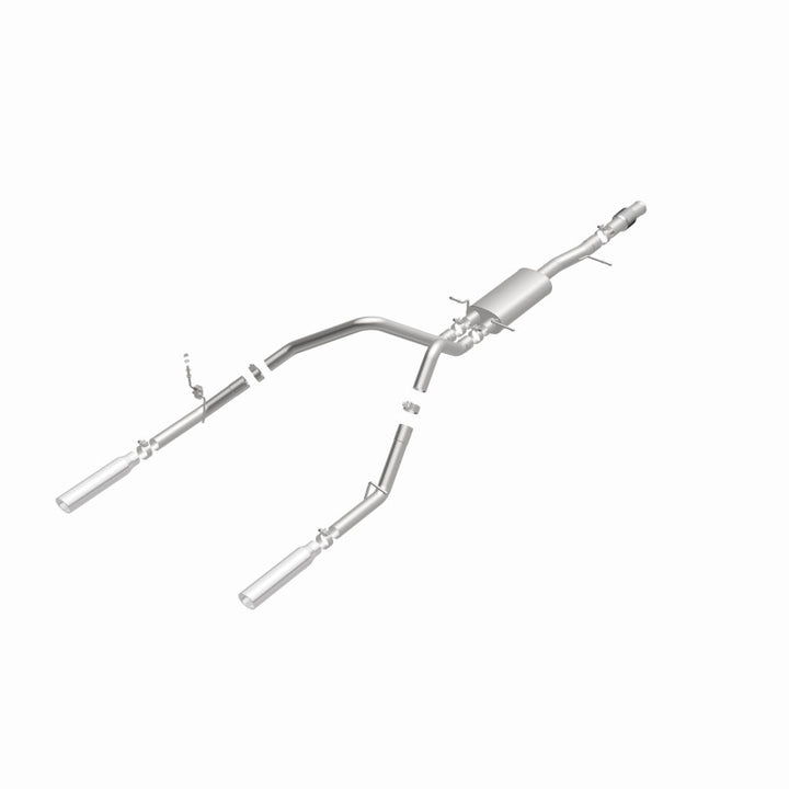MagnaFlow Cat-Back Exhaust - Chevrolet Silverado / GMC Sierra 1500 5.3L V8 2014-2018 - Standard Cab - Dual Split Rear Exit, view 20