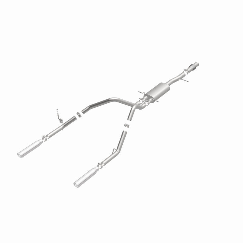 MagnaFlow Cat-Back Exhaust - Chevrolet Silverado / GMC Sierra 1500 5.3L V8 2014-2018 - Standard Cab - Dual Split Rear Exit, view 20