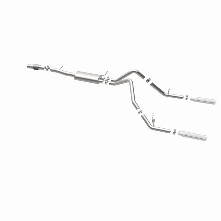 MagnaFlow Cat-Back Exhaust - Chevrolet Silverado / GMC Sierra 1500 5.3L V8 2014-2018 - Standard Cab - Dual Split Rear Exit, view 36
