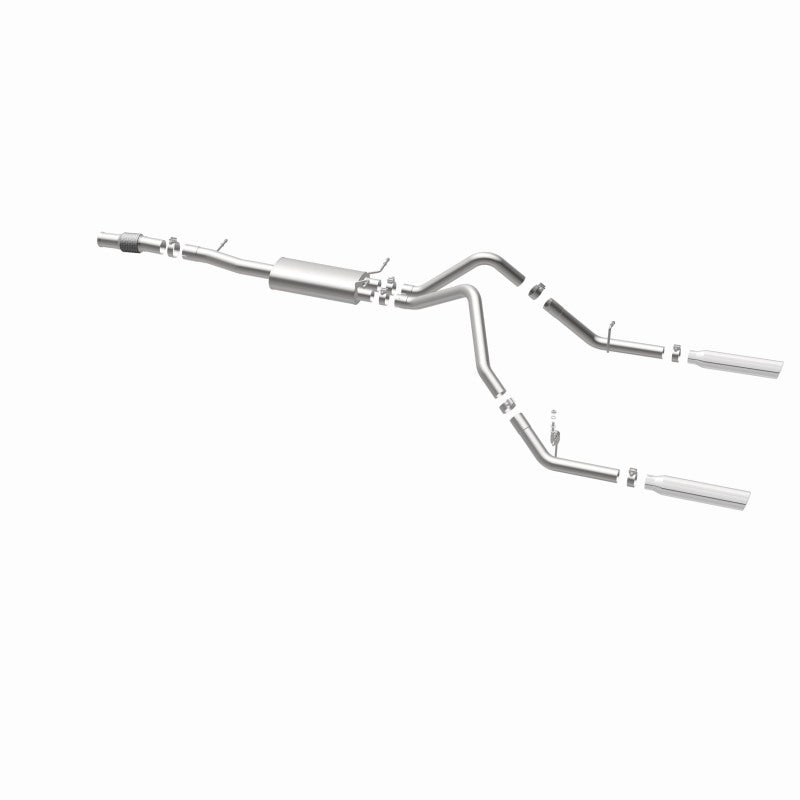 MagnaFlow Cat-Back Exhaust - Chevrolet Silverado / GMC Sierra 1500 5.3L V8 2014-2018 - Standard Cab - Dual Split Rear Exit, view 36