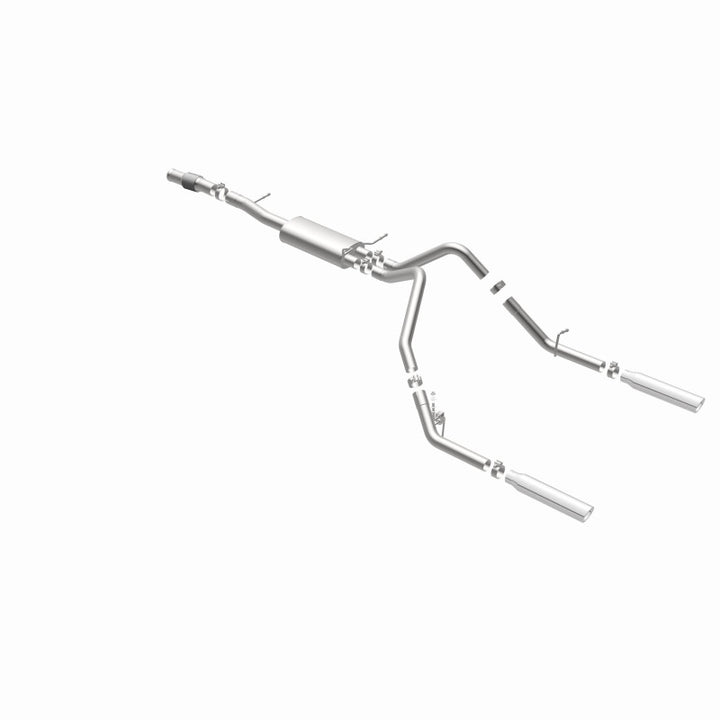 MagnaFlow Cat-Back Exhaust - Chevrolet Silverado / GMC Sierra 1500 5.3L V8 2014-2018 - Standard Cab - Dual Split Rear Exit, view 43