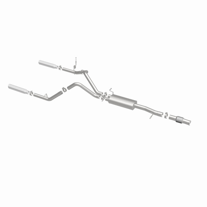 MagnaFlow Cat-Back Exhaust - Chevrolet Silverado / GMC Sierra 1500 5.3L V8 2014-2018 - Standard Cab - Dual Split Rear Exit, view 9