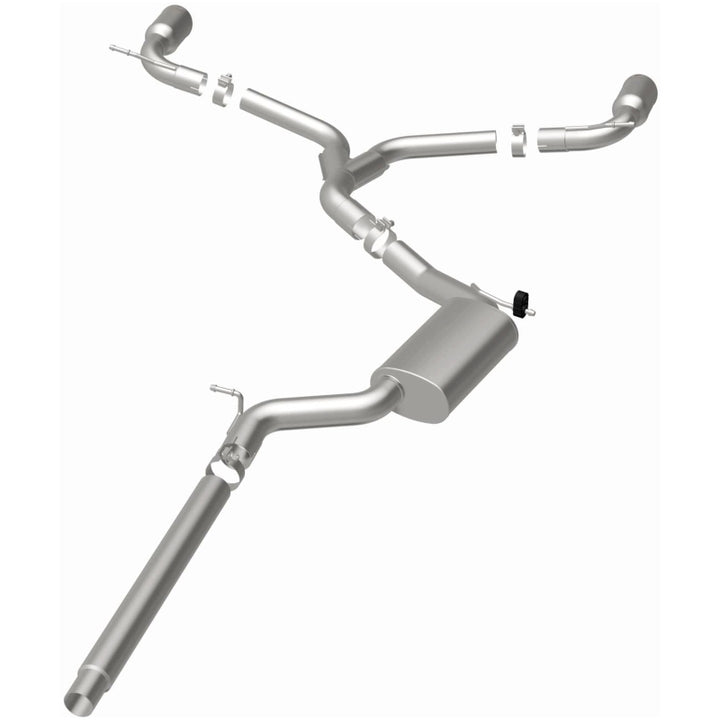 MagnaFlow Cat-Back Exhaust - Volkswagen GTI 2.0L Turbo 2015-2018 - Dual Split Rear Exit with 4in Polished Tips, view 12