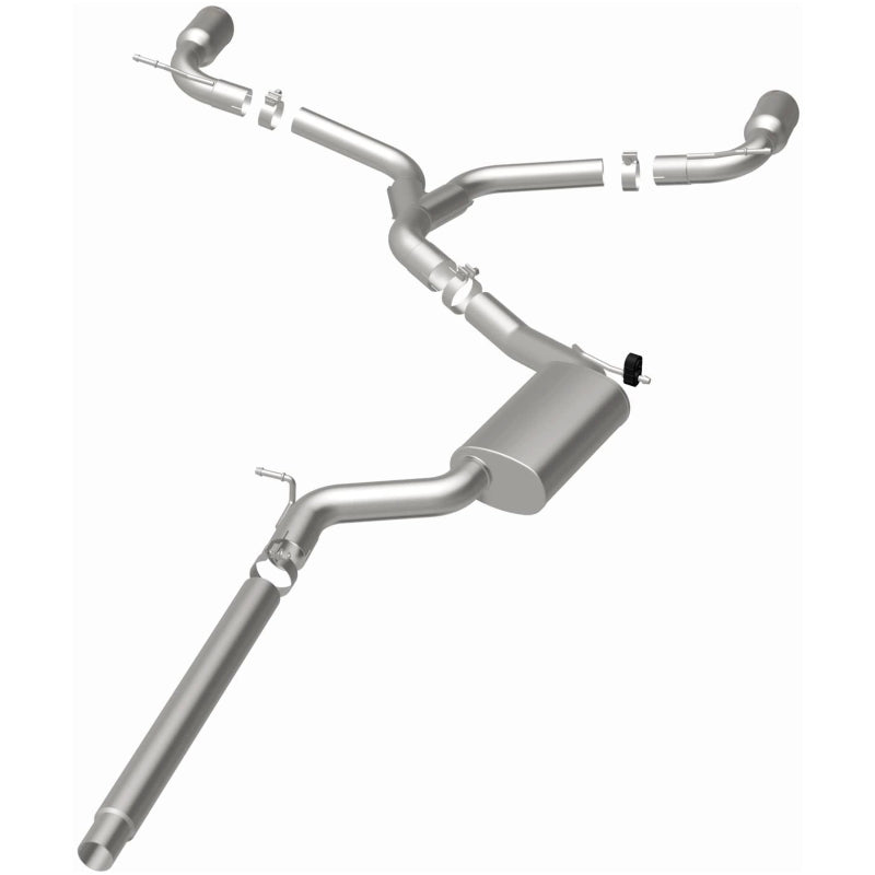 MagnaFlow Cat-Back Exhaust - Volkswagen GTI 2.0L Turbo 2015-2018 - Dual Split Rear Exit with 4in Polished Tips, view 12