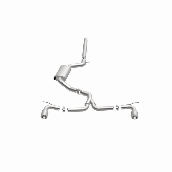 MagnaFlow Cat-Back Exhaust - Volkswagen GTI 2.0L Turbo 2015-2018 - Dual Split Rear Exit with 4in Polished Tips, view 9