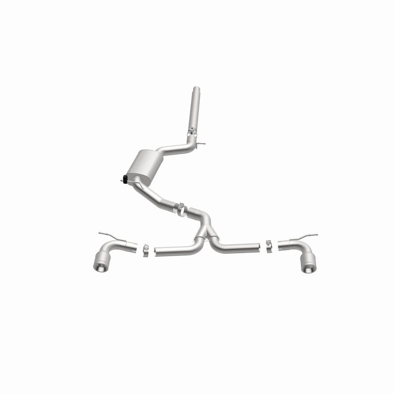 MagnaFlow Cat-Back Exhaust - Volkswagen GTI 2.0L Turbo 2015-2018 - Dual Split Rear Exit with 4in Polished Tips, view 9