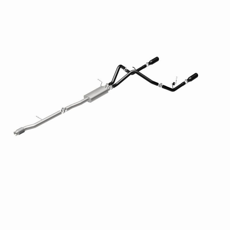 MagnaFlow Cat-Back Exhaust - Chevrolet Silverado / GMC Sierra 1500 4.3L / 5.3L 2014-2019 - Dual Split Rear Exit with 4in Black Tips, view 29