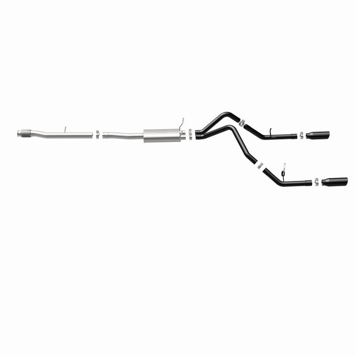 MagnaFlow Cat-Back Exhaust - Chevrolet Silverado / GMC Sierra 1500 4.3L / 5.3L 2014-2019 - Dual Split Rear Exit with 4in Black Tips, view 31