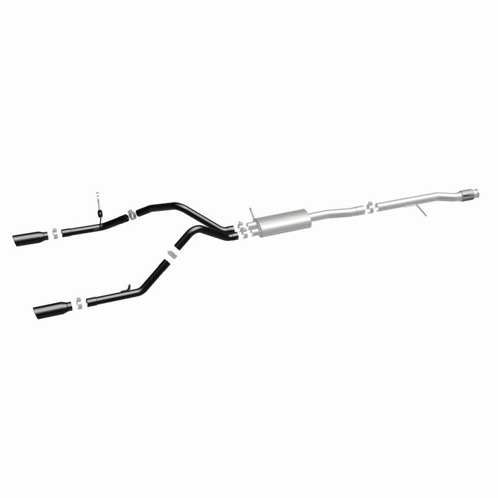 MagnaFlow Cat-Back Exhaust - Chevrolet Silverado / GMC Sierra 1500 4.3L / 5.3L 2014-2019 - Dual Split Rear Exit with 4in Black Tips, view 32