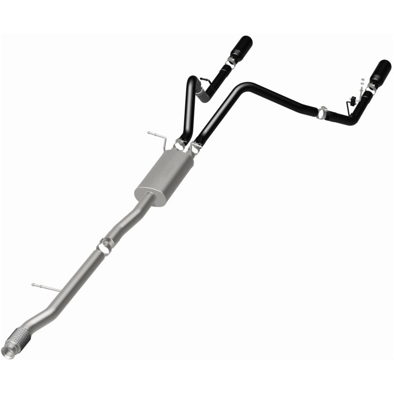 MagnaFlow Cat-Back Exhaust - Chevrolet Silverado / GMC Sierra 1500 4.3L / 5.3L 2014-2019 - Dual Split Rear Exit with 4in Black Tips, view 34