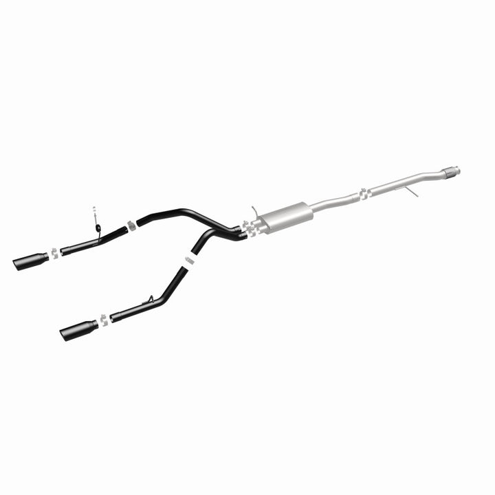MagnaFlow Cat-Back Exhaust - Chevrolet Silverado / GMC Sierra 1500 4.3L / 5.3L 2014-2019 - Dual Split Rear Exit with 4in Black Tips, view 40