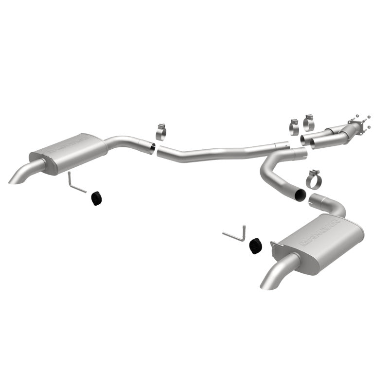 MagnaFlow Cat-Back Exhaust - Chevrolet Corvette 5.7L V8 1975-1979 - Dual Split Rear Exit