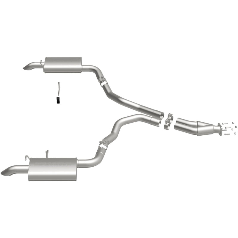 MagnaFlow Cat-Back Exhaust - Chevrolet Corvette 5.7L V8 1975-1979 - Dual Split Rear Exit, view 10
