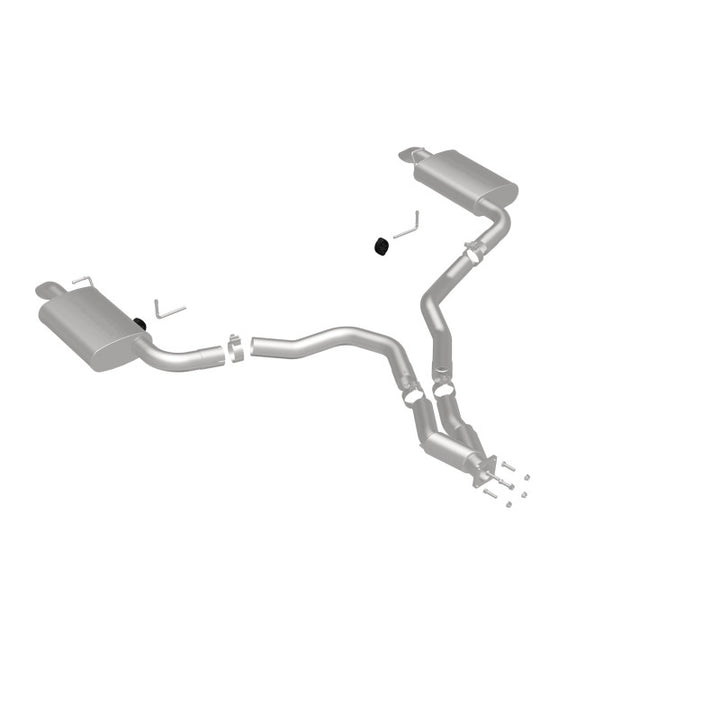 MagnaFlow Cat-Back Exhaust - Chevrolet Corvette 5.7L V8 1975-1979 - Dual Split Rear Exit, view 12