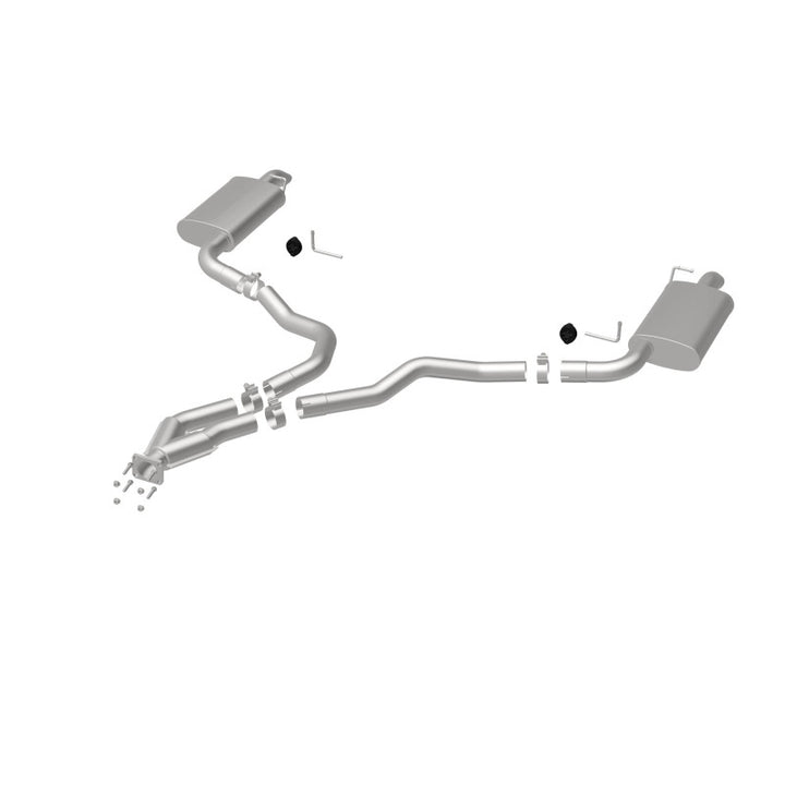 MagnaFlow Cat-Back Exhaust - Chevrolet Corvette 5.7L V8 1975-1979 - Dual Split Rear Exit, view 16