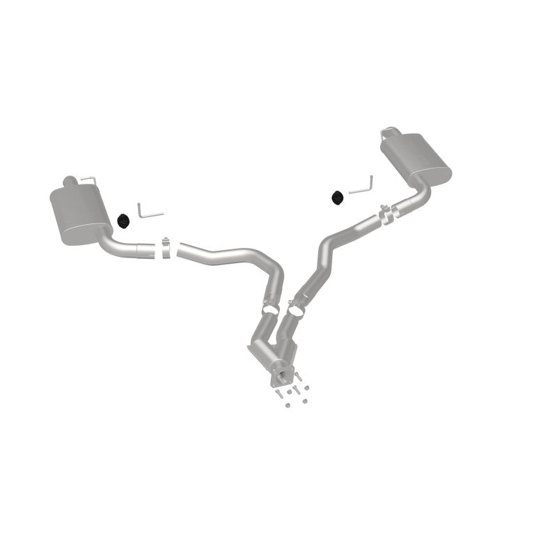 MagnaFlow Cat-Back Exhaust - Chevrolet Corvette 5.7L V8 1975-1979 - Dual Split Rear Exit, view 22